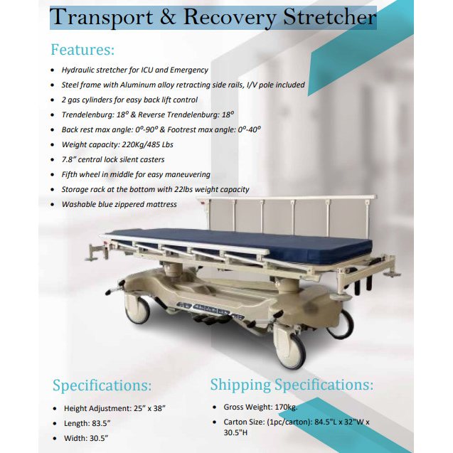 Solic Transport and Recovery Stretcher