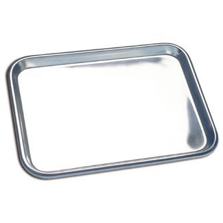 Stainless Steel Shallow Instrument Tray, 11.2" x 7.5" x 0.75"