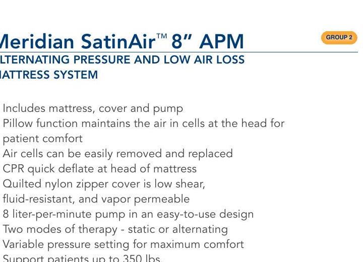 Meridian SatinAir 5 inch plus 3 inch foam base system