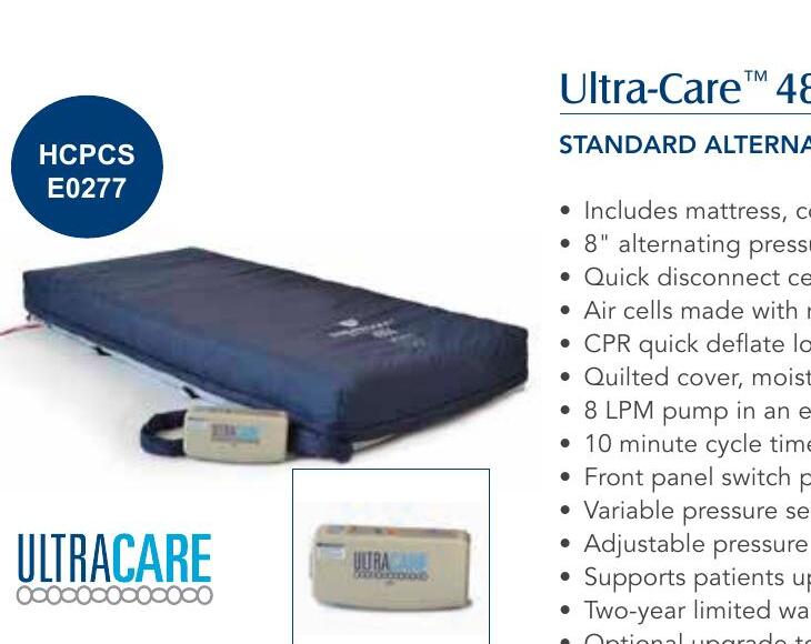 Ultra-Care alternating pressure low air loss mattress system