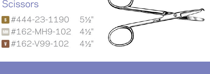 Littauer stitch scissors family from Stevens MDR catalogue page 5