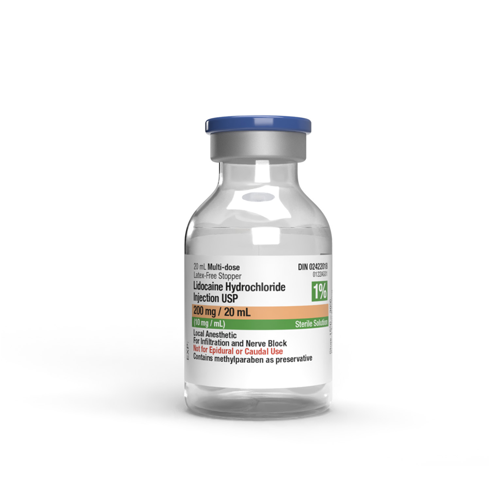 Plain Lidocaine HCI 1% 20mL Multi-dose