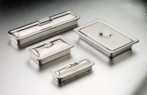Instrument Tray, 8 7/8"L x 5"W x 2"H, Strap Handle on Lid
