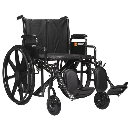 Dynarex Bari+Max Bariatric Wheelchair, 24" x 18"