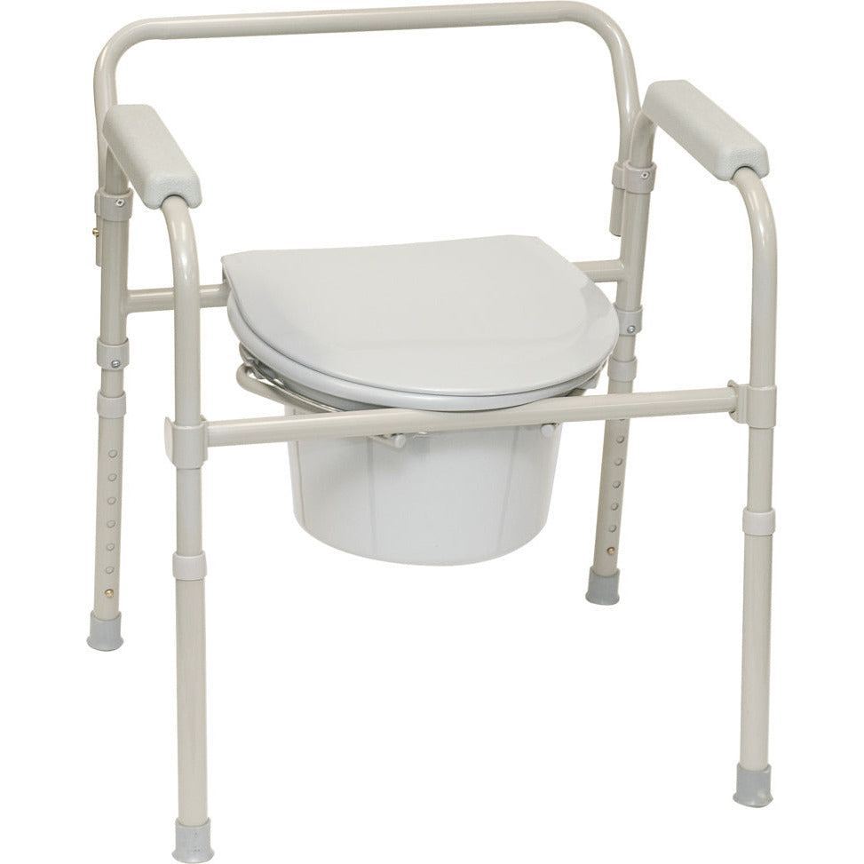 [quality-square:65968967483758] ProBasics Folding Commode with Full Seat