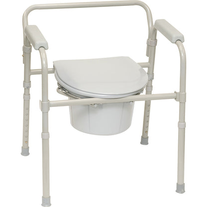[quality-square:65968967483758] ProBasics Folding Commode with Full Seat