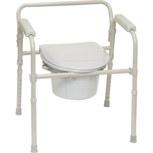 [quality-square:65968967483758] ProBasics Folding Commode with Full Seat