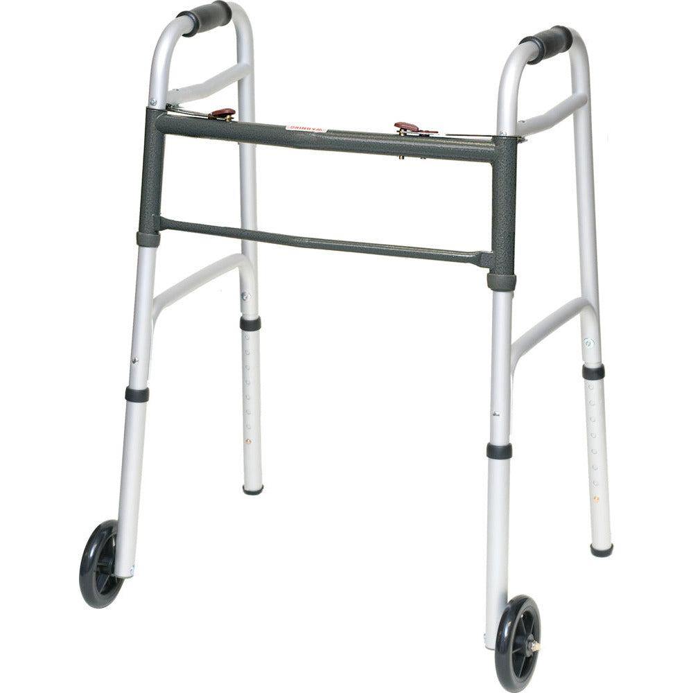 [quality-square:65968968466798] ProBasics Aluminum Two-Button Junior Walker with Wheels