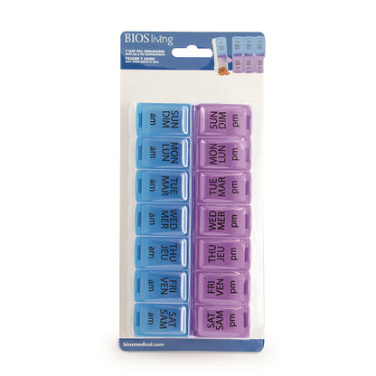 [quality-square:65969250926958] BIOS Living 7-Day AM/PM Pill Organizer
