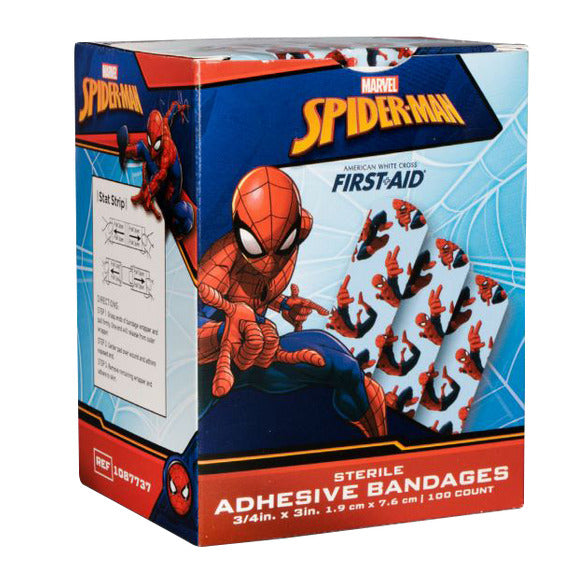 [quality-square:65969312104814] Spiderman Adhesive Bandages