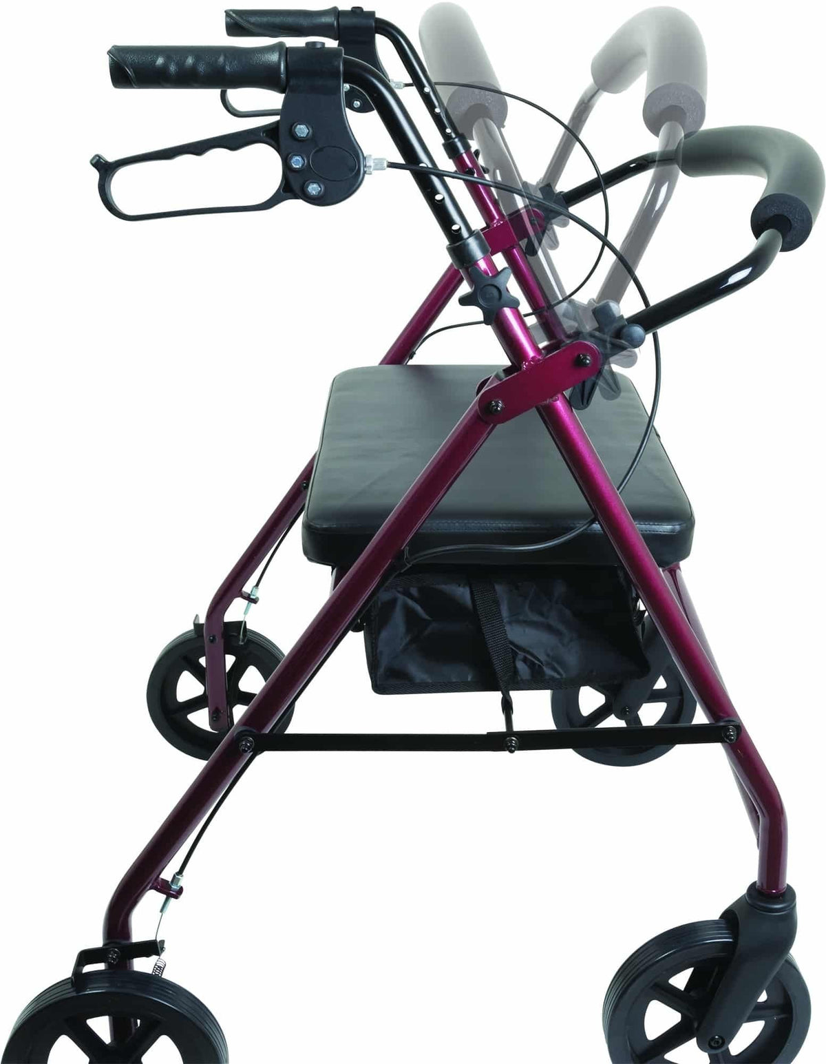 [web-main-image:healthcaredme.com:RLAB8BG|RLAB8BL] ProBasics Bariatric Aluminum Rollator with 8 Inch Wheels