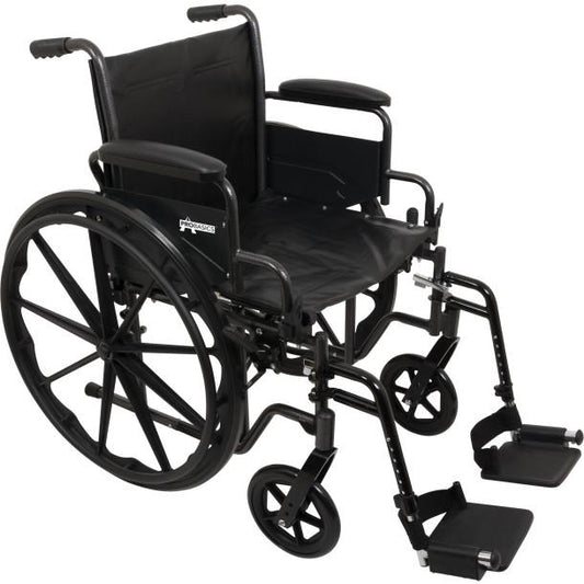 [web-main-image:shop.drivemedical.com:WC21616DS] ProBasics K1/K2 Standard Hemi-Height Wheelchairs