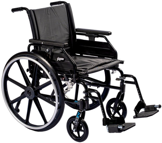 [web-main-image:www.home-med-equip.com:WC4DX1616CS|WC4DX1816CS|WC4DX2016CS|WC4DX2216CS|WC4DX1616CE|WC4DX1816CE|WC4DX2016CE|WC4DX2216CE] ProBasics K4 Deluxe Wheelchairs
