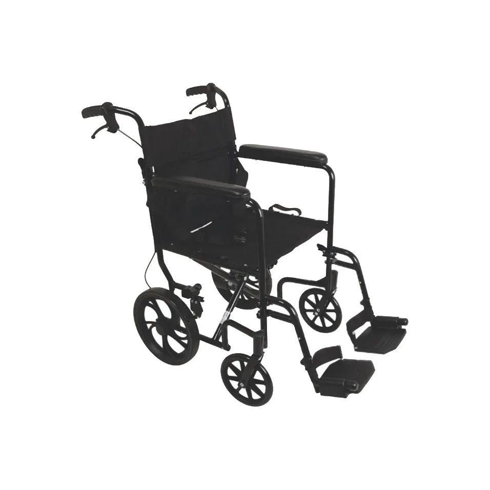 [web-main-image:www.stomabags.com:TCA191612BK] ProBasics Aluminum Transport Chair with 12 Inch Rear Wheels