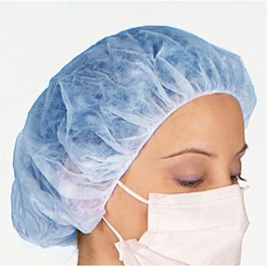 Medicom® SafeBasics® Blue Bouffant Cap, 24"