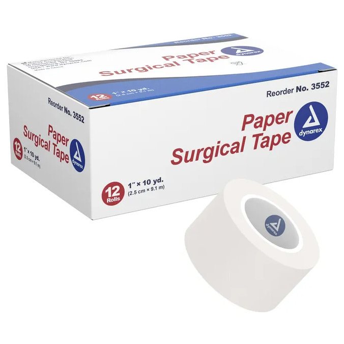 Dynarex Paper Surgical Tape, 1" x 10 yds