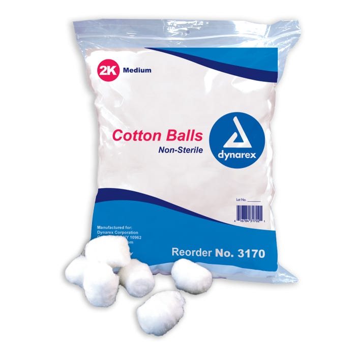 Medium Cotton Balls, Non-Sterile