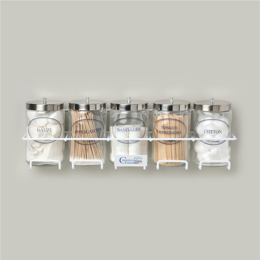 Glass Jar Labeled 7in