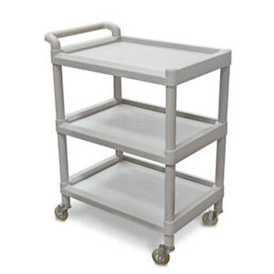Utility Cart, PVC, w/ 3 Shelves 21.5''L x 14''Wx 37.6"H
