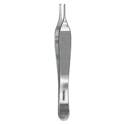 Almedic® Magna® Adson Tissue Forceps, 1x2 Teeth, 4.75"