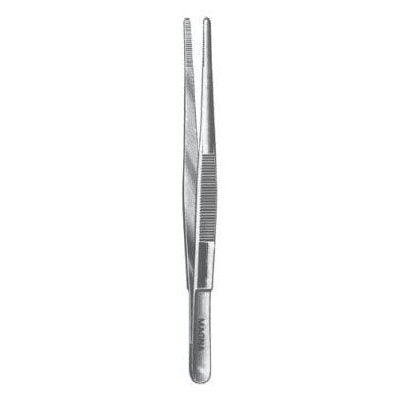 Almedic® Magna® Dressing Forceps, Straight, Serrated Tip, 5"