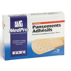 MedPro® Plastic Adhesive Bandages, 0.75" x 3"