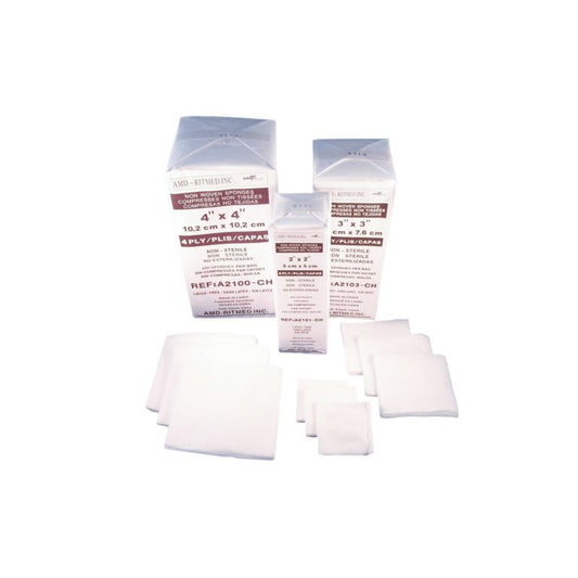 Medicom® Ritmed® Non Sterile Non Woven Gauze Sponges, 2" x 2"