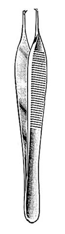 Adson Dressing Forcep SS 4.5" 1x2 Teeth