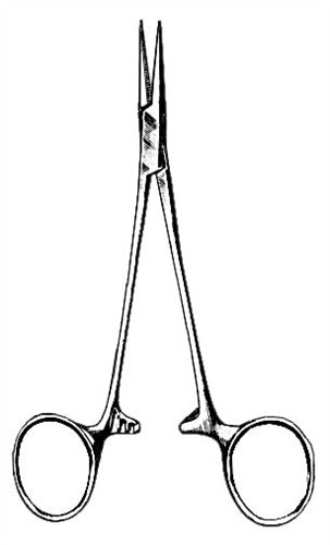 AMG Halstead Mosquito Forceps 5", Straight, Floor Quality