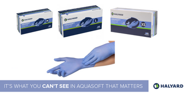 Halyard AQUASOFT Nitrile Powder Free Gloves