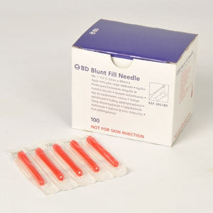BD Blunt Fill Needle 18G x 1.5" Filter 5 Micron Tip 100/box