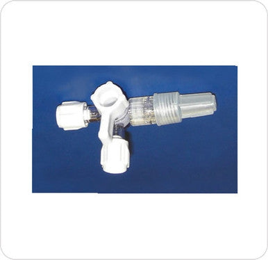 3 Way Stopcock With Port Covers, Rotating Luer Lock, Sterile