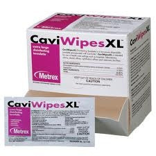 CaviWipes Surface Disinfectant Wipes 3 Minute Single Use Packets 50/box METRX1155