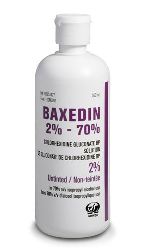 Baxedin 2% Chlorhexidine Gluconate &amp; 70% Isopropyl Alcohol 500ml