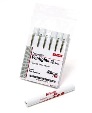 Penlight Disposable with Pupil Gauge 6/pkg