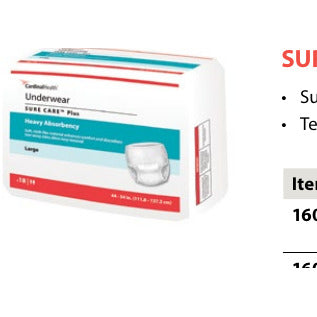 [quality-square:65971289096558] SURE CARE Plus Underwear — Heavy Absorbency