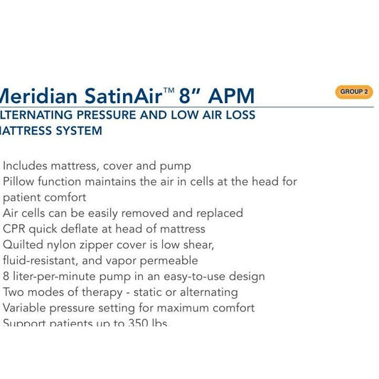[quality-square:65971877773678] Meridian SatinAirTM 5” + 3” Foam Base GROUP 2