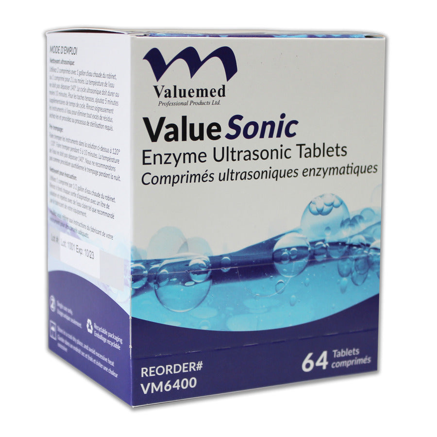 [quality-source-square:VM6400] Valuemed Professional ValueSonic Enzyme Ultrasonic Tablets