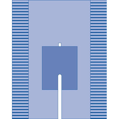 [quality-square:65971074007406] Welmed Clearview Split Surgical Drape Surgical Eye Drape with Adhesive