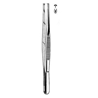 [quality-square:65970857378158] Adson Dressing Forceps Serrated Thumb Tissue Forceps 1x2 Teeth