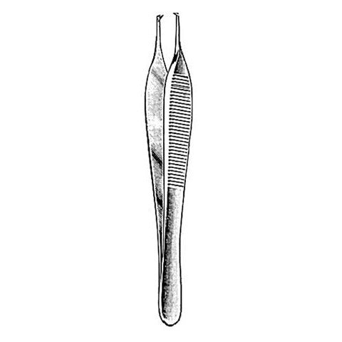 [quality-square:65970857410926] Adson Tissue Forceps 1x2 Teeth Bozeman Dressing Forceps Curved