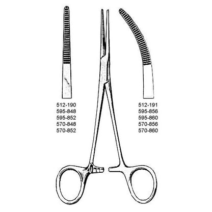 [quality-square:65970863112558] Foerster Sponge Forceps Straight Kelly Forceps Curved