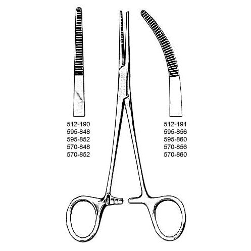 [quality-square:65970863112558] Foerster Sponge Forceps Straight Kelly Forceps Curved