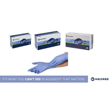 [quality-square:65971347325294] Halyard Aquasoft Nitrile Exam Gloves