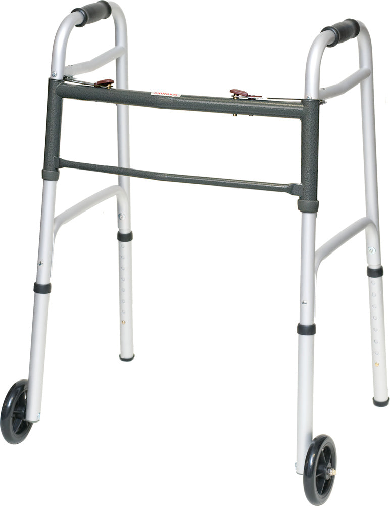 ProBasics Aluminum Two-Button Junior Walker with Wheels product image