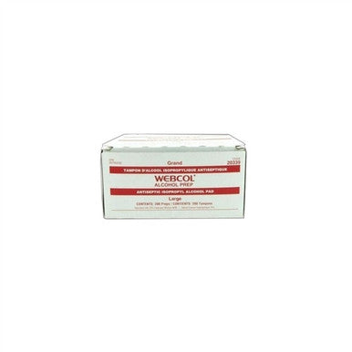 Alcohol Prep Pads 2ply Large 200/box