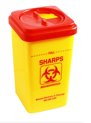 Covidien Sharps Containers and Wire Brackets
