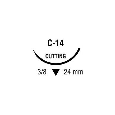 Syneture Suture, Caprosyn Undyed, 3-0, C14 24mm, 30", 3/8 Circle, Reverse Cutting, 12/box