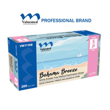 Valuemed Professional Bahama Breeze Nitrile Powder Free Gloves