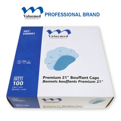 Valuemed Professional Premium Bouffant Cap, Blue